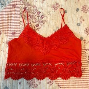 TOPSHOP red bralette size 4